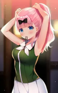 ❤️ be9fb00d Chika Fujiwara Kaguya-sama: Love Is War 애니메이션, 카와이, 후지와라 치카, 카구야 님은告白받고싶어, 귀여운, 만화 telegram sticker