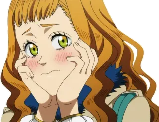 😳 16722635 Mimosa Vermillion Black Clover Anime, Manga, Cartoon, Süß, Schüchtern, Errötend, Mimosa Vermillion, Black Clover telegram sticker