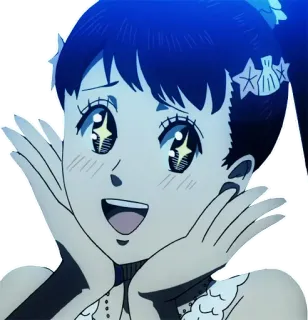 😄 19478280 Anime, Mädchen, süß, Augen, Cartoon, funkeln telegram sticker