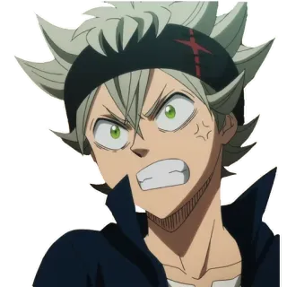 😡 8fac31c0 Asta Black Clover Anime, Black Clover, Asta, Manga, Shonen, Wütend telegram sticker