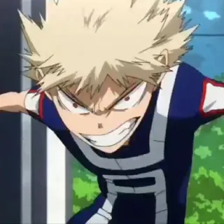 🌾 0111493a Bakugo My Hero Academia anime, manga, My Hero Academia, Bakugo, character, hero, villain telegram sticker