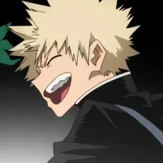 🔥 1c8553ae Bakugo My Hero Academia anime, cartoon, character, blonde hair, anime character, my hero academia, bakugo telegram sticker