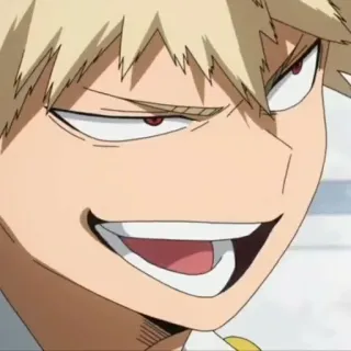🔥 4c230c95 Bakugo Katsuki My Hero Academia anime, character, manga, hero, villain, expression, my hero academia telegram sticker