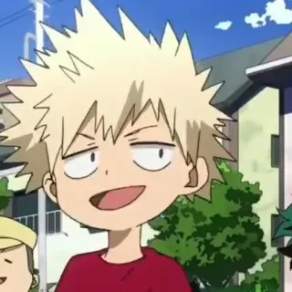 🔥 6555050e Katsuki Bakugo My Hero Academia anime, character, manga, boy, fanart, Katsuki Bakugo telegram sticker