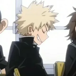 🔥 684cf5d1 Bakugo My Hero Academia anime, boy, student, school, uniform, hero, manga telegram sticker