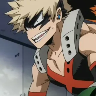 🌾 856b190e Bakugo My Hero Academia anime, character, my hero academia, bakugo katsuki, manga, hero, villain telegram sticker