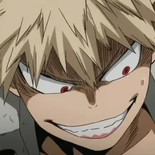 🌾 ae68d00b Bakugo My Hero Academia anime, my hero academia, bakugo, angry, character telegram sticker