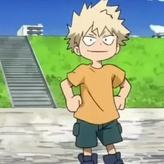 🌾 ddda6287 Bakugo My Hero Academia Bakugo, My Hero Academia, anime, character, cartoon telegram sticker