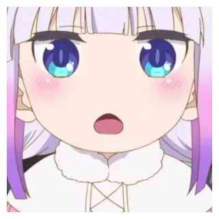 ✂️ 13da2f92 Kanna Kamui Miss Kobayashi's Dragon Maid 애니메이션, 드래곤, 귀여운, 만화, 카와이 telegram sticker