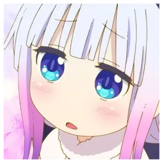 🧁 a74b2909 Kanna Kamui Miss Kobayashi's Dragon Maid 애니메이션, 칸나, 귀여운, 카와이, 드래곤 telegram sticker