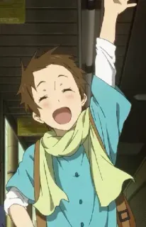 🖐 f460cb99 anime, jongen, personage, vrolijk telegram sticker