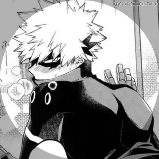 💫 69050ac9 Katsuki Bakugo My Hero Academia อนิเมะ, มังงะ, ฮีโร่, ระเบิด, ตัวละคร telegram sticker