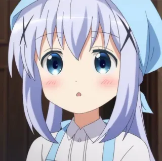 💙 4465cb25 anime, dziewczyna, słodkie, postać, ilustracja telegram sticker