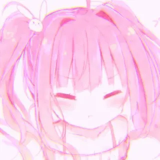 🍰 43a5cab6 Ragazza anime, Rosa, Carino, Cartone animato, Illustrazione, Kawaii whatsapp sticker