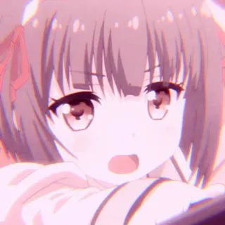 🍰 4bb48973 ragazza anime, carino, kawaii, anime, cartone animato, manga whatsapp sticker