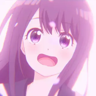 🍰 994753f7 anime, ragazza, sorridente, carina, cartone animato, personaggio whatsapp sticker