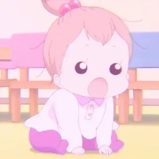 🍰 b02c03fc bambino, carino, neonato, cartone animato, rosa whatsapp sticker