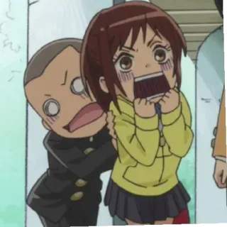 😱 5963d379 Attack on Titan anime, ataque a los titanes, impactado, divertido, dibujos animados, asustado telegram sticker