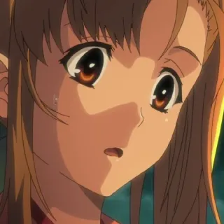 😧 661f5bc1 Anime, Chica, triste, llorosa, emocional, Mujer, Personaje telegram sticker