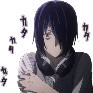 😣 908f7b99 Yū Ishigami Kaguya-sama: Love Is War カタカタ Anime, Personaje, Expresión, Sentimiento, Auriculares, Ishigami, Kaguya-sama telegram sticker