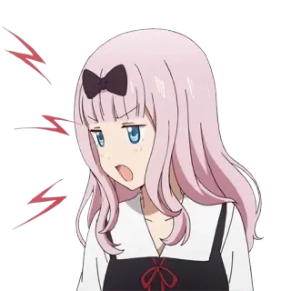 😠 bcc79642 Chika Fujiwara Kaguya-sama: Love Is War Anime, Chika, Kaguya-sama, Expresión, Reacción telegram sticker