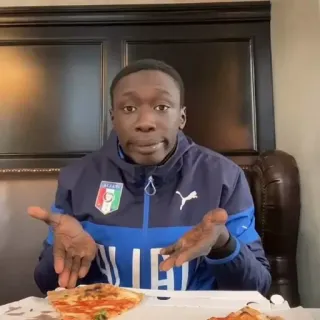 😏 207717c5 男人, 披萨, 食物, 人, 吃, 零食 telegram sticker