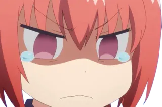 😢 6b9f44a8 Satania McDowell Kurumizawa Gabriel DropOut Anime, Satania, Gabriel DropOut, chorando, garota anime, brava whatsapp sticker