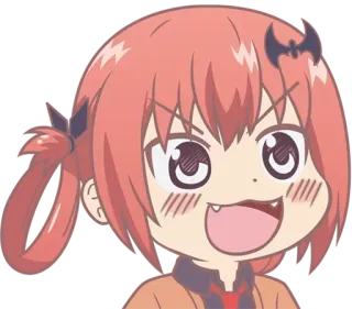 😃 dfa3763e Satania Gabriel DropOut Anime, Demônio, Garota, Chibi, Satania, Gabriel DropOut, fofa whatsapp sticker