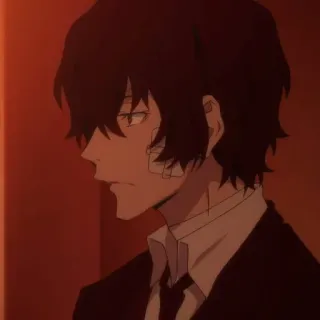 🍩 1722cf17 Osamu Dazai Bungou Stray Dogs anime, manga, dazai, bungou stray dogs telegram sticker