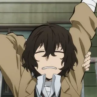 🍩 191c890e Osamu Dazai Bungou Stray Dogs anime, manga, bungou stray dogs, osamu dazai, dazai telegram sticker