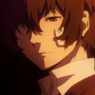 🍩 23660598 Osamu Dazai Bungou Stray Dogs anime, bandages, mystery, Osamu Dazai, dark, detective telegram sticker