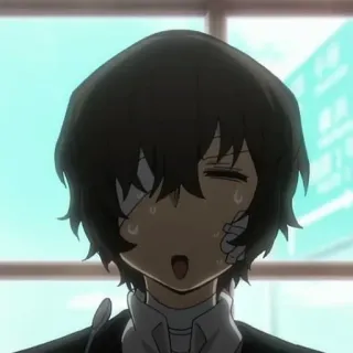 🍩 5ddee1ad Osamu Dazai Bungou Stray Dogs anime, bandages, suicidal, dazai, bungou stray dogs telegram sticker
