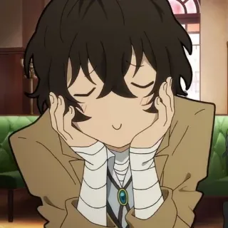 🍩 8954d287 Osamu Dazai Bungo Stray Dogs anime, manga, bungo stray dogs, osamu dazai telegram sticker