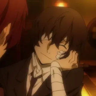 🍩 97adb1df Osamu Dazai Bungo Stray Dogs anime, bandages, dazai, osamu dazai, bungo stray dogs telegram sticker
