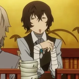 Dazai Osamu • @AnimeCrunch_Stickers whatsapp stickers