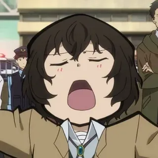 🍩 faffe151 Dazai Osamu Bungou Stray Dogs anime, character, dazai osamu, bungou stray dogs telegram sticker