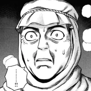 ⚔ 6240def9 !!!!!! Anime, Manga, Geschokt, Gezicht, Uitdrukking telegram sticker