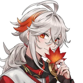 ๐ 372aff92 Kaedehara Kazuha Genshin Impact anime, genshin impact, kazuha, video game, character whatsapp sticker