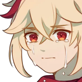 ๐ข 3b5e1a2e Kaedehara Kazuha Genshin Impact anime, genshin impact, kazuha, crying whatsapp sticker