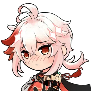 โบ๏ธ c3b2391a Kaedehara Kazuha Genshin Impact anime, chibi, genshin impact, kaedehara kazuha, video game, character whatsapp sticker
