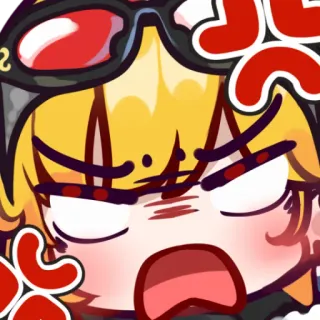 💢 04617c32 动漫, 生气, 卡通, 表情, 贴纸 whatsapp sticker