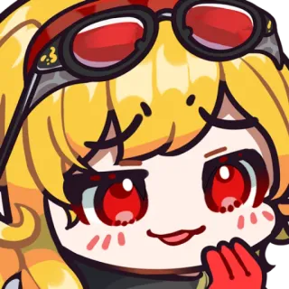 😁 28521114 动漫, 卡通, 贴纸, 女性, 角色, 可爱, 眼镜 whatsapp sticker