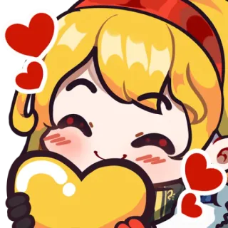 🥰 db1775d7 动漫, 卡通, 爱心, 可爱, 可爱, 贴纸 whatsapp sticker