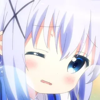 🦋 7e38992c anime, gadis, kedip, imut, kartun, manga, karakter whatsapp sticker