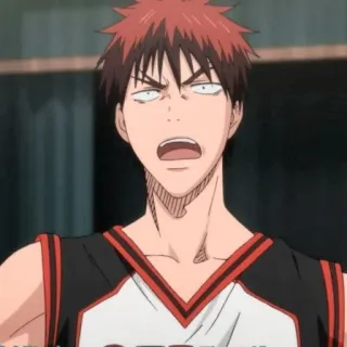 🥢 44c9ac47 Kagami Taiga Kuroko's Basketball 动漫, 篮球, 运动, 震惊, 火神 telegram sticker