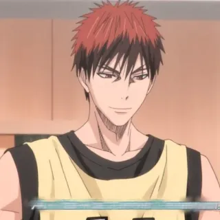 🥢 482f7107 Akashi Seijuro Kuroko's Basketball 动漫, 篮球, 红发, 自信, 坏笑 telegram sticker