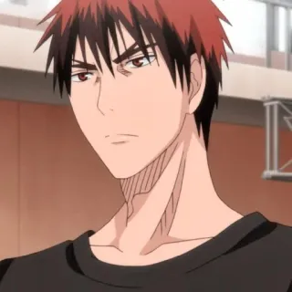 🥢 78e10cfa Akashi Seijuro 动漫, 篮球, 严肃, 自信, 红发 telegram sticker