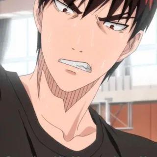 🥢 afc11af3 动漫, 汗, 表情, 严肃 telegram sticker