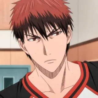 🥢 ba7a66b8 Akashi Seijuro Kuroko's Basketball 动漫, 篮球, 红发, 严肃, 运动员 telegram sticker