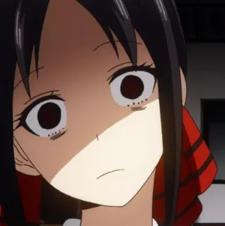 😨 1df86b33 Kaguya Shinomiya Kaguya-sama: Love Is War Anime, Kaguya-sama: Love is War, Kaguya Shinomiya, geschockt, Manga, Cartoon telegram sticker